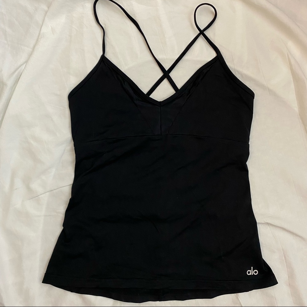 Alo Yoga Black Top Size S